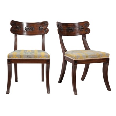 Lot 641 - Pair of Regency Mahogany and Part Ebonized...