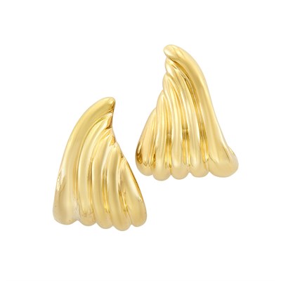 Lot 12 - Pair of Gold Earrings
