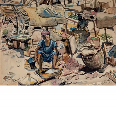 Lot 50 - Lois Mailou Jones American, 1905-1998...