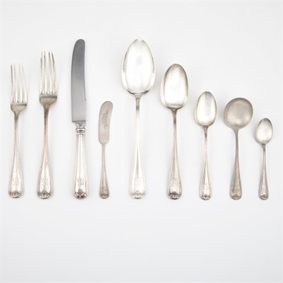 Lot 348 - Durgin Sterling Silver Flatware Service In the...