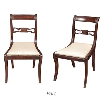 Lot 180 - Set of Six Classical Mahogany Side Chairs...