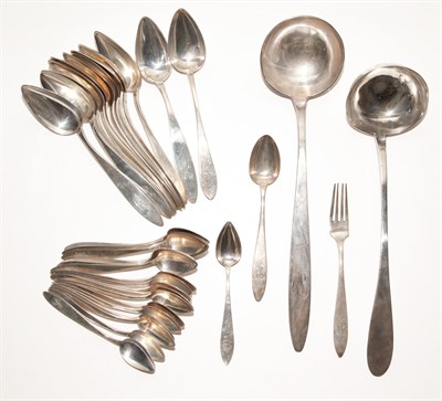Lot 314 - Group of Continental Silver Flatware...