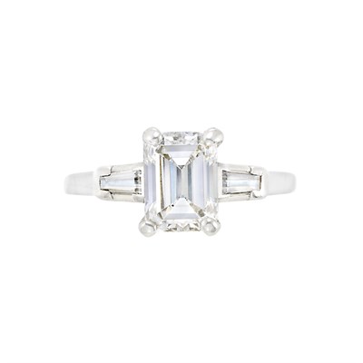 Lot 357 - Platinum and Diamond Ring