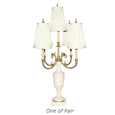Lot 677 - Pair of Louis XVI Style Gilt-Metal and...