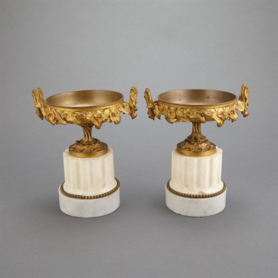 Lot 254 - Pair of Neoclassical Style Gilt-Bronze and...