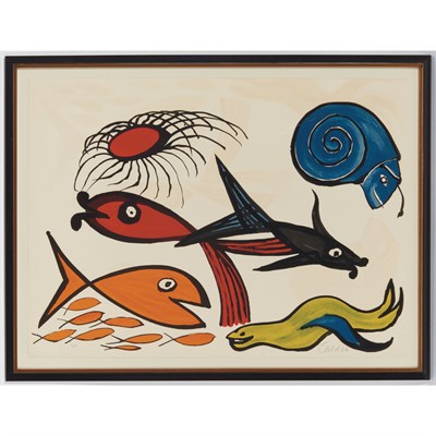 Lot 186 - Alexander Calder SEA CREATURES Color...