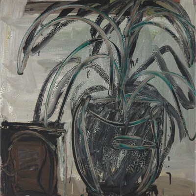 Lot 67 - Lester Johnson American, 1919-2010 Green Plant...