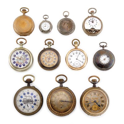 Lot 1488 - Group of Metal Pocket Watches
