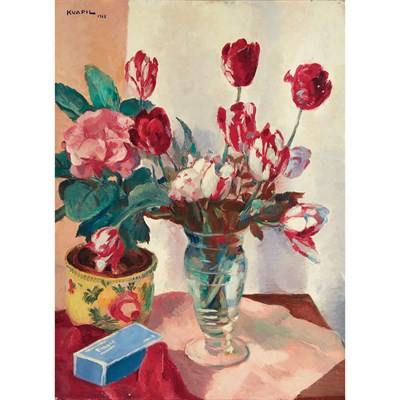 Lot 49 - Charles Kvapil Belgian, 1884-1957 Flores, 1938...