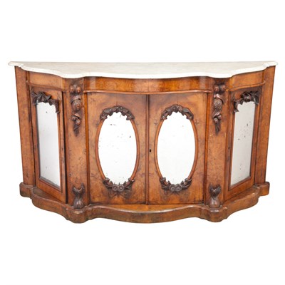 Lot 302 - Victorian Walnut Side Cabinet The...