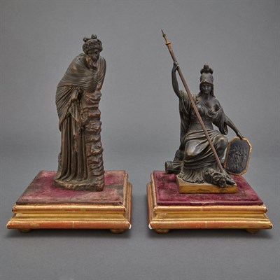 Lot 219 - Three Bronze Figures After the Antique One...