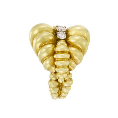 Lot 209 - Gold and Diamond Dome Ring, Tiffany & Co.