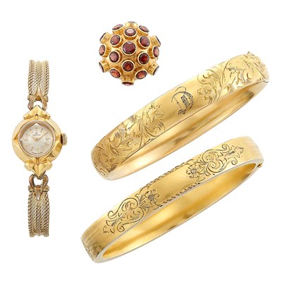 Lot 1351 - Group of Gold, Low Karat Gold and Gold-Filled Jewelry