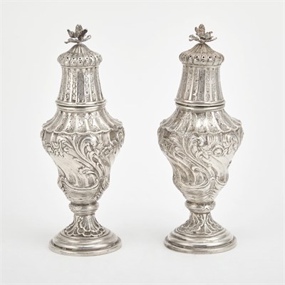 Lot 380 - Pair of Continental Silver Coasters Early 20th...