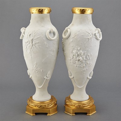 Lot 684 - Pair of Neoclassical Style Gilt-Metal Mounted...
