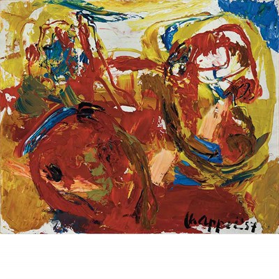 Lot 13 - Karel Appel Dutch, 1921-2006 Deux Oiseau, 1957...