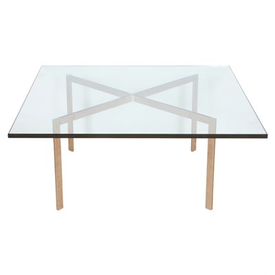 Lot 176 - Mies van der Rohe Glass and Chrome Barcelona...