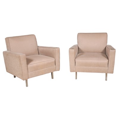 Lot 283 - Pair of Charles Pfister for Knoll Upholstered...