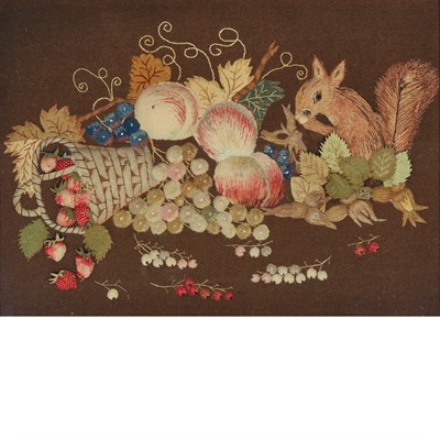 Lot 193 - Stumpwork and Needlework Picture Depicting a...