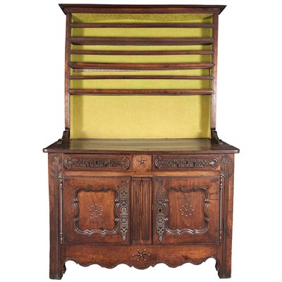 Lot 288 - French Provincial Oak and Fruitwood Buffet a...