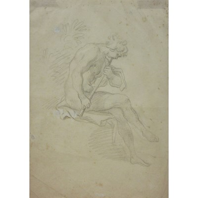 Lot 10 - School of Ludovico Carracci Flute Player in a...