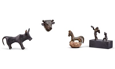 Lot 4 - Group of Roman and Roman Type Bronze Acticles...