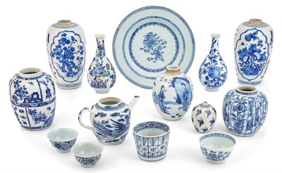 Lot 155 - Group of Chinese Blue and White Porcelain...