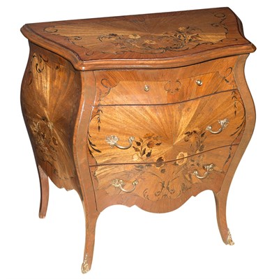 Lot 278 - Transitional Louis XV/XVI Style Inlaid...