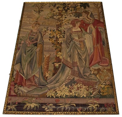 Lot 438 - Machine Made Jacquard Tapestry Panel...