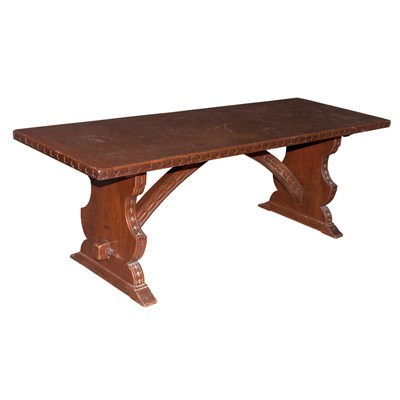 Lot 638 - Renaissance Style Mahogany Refectory Table...