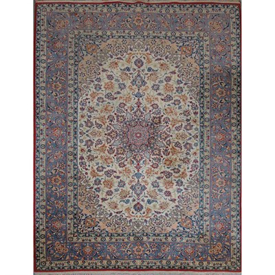 Lot 505 - Silk Warp Isfahan Rug Central Iran, second...