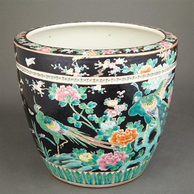 Lot 379 - Group of Three Chinese Porcelain Jardinieres...