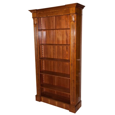 Lot 118 - Neoclassical Style Fruitwood Bookcase Height 7...