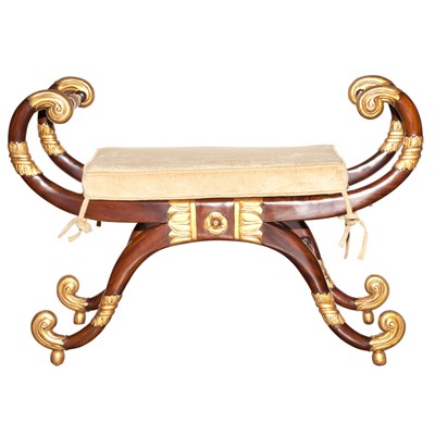 Lot 174 - Regency Style Mahogany and Gilt Decorated...