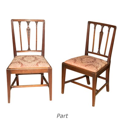 Lot 108 - Set of Eight Federal Style Mahogany Dining...