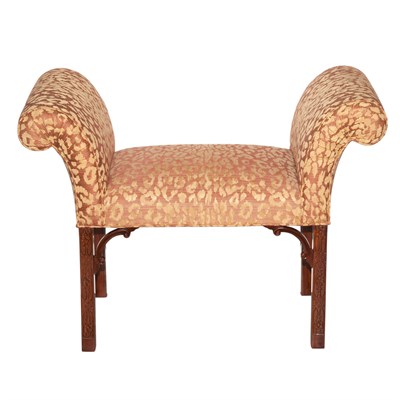 Lot 184 - Georgian Style Mahogany Window Bench Length 38...