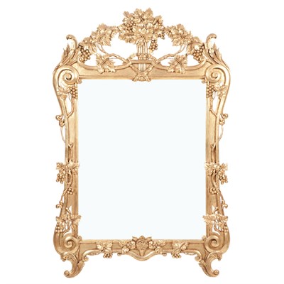 Lot 194 - Pair of Louis XVI Style Giltwood Mirrors...