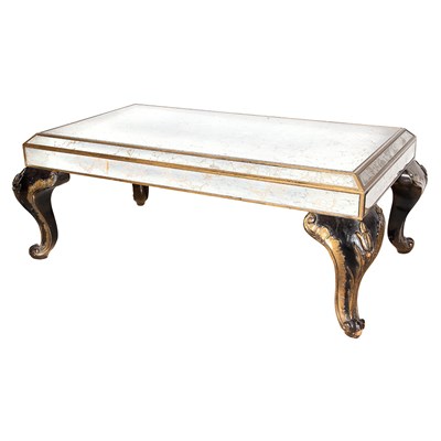 Lot 419 - Art Moderne Style Mirrored Low Table Height 17...