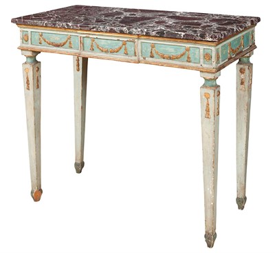 Lot 476 - Pair of Italian Neoclassical Painted and...