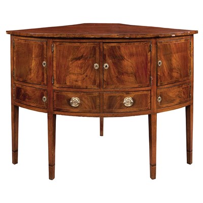 Lot 127 - Federal Inlaid Mahogany Corner Sideboard...