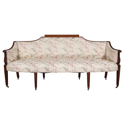 Lot 141 - Federal Inlaid Upholstered Mahogany Settee...