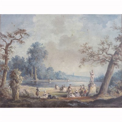 Lot 119 - Manner of Jean Baptiste Huet Elegant Couples...