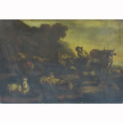 Lot 64 - Dutch School 17th/18th Century Travelers with...