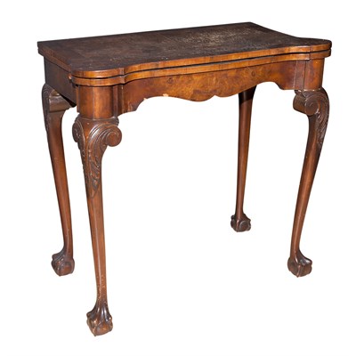 Lot 256 - George I Style Walnut Fold-Over Game Table...