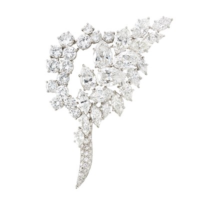 Lot 499 - Platinum and Diamond Brooch, Harry Winston