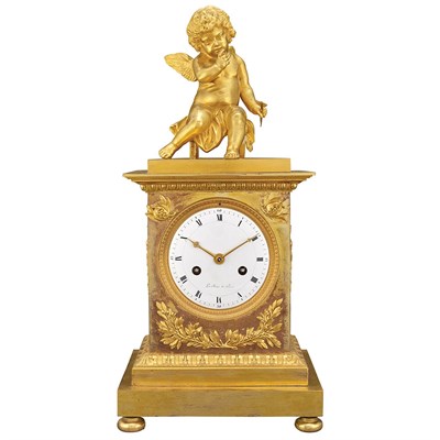 Lot 362 - Empire Gilt-Bronze Bracket Clock Early 19th...
