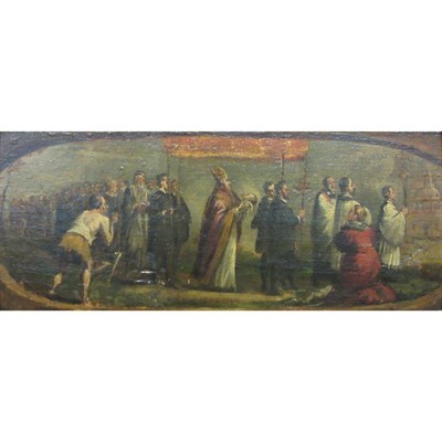 Lot 22 - Italian School 17th Century A Bishop Carrying...