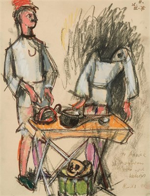 Lot 87 - Jean Helion French, 1904-1987 Figures by a...