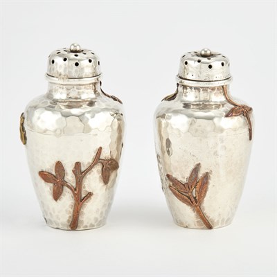 Lot 357 - Pair of Dominick & Haff Sterling Silver and...