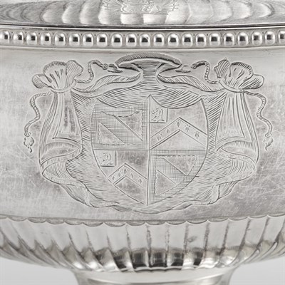 Lot 422 - George III Sterling Silver Covered Soup Tureen...